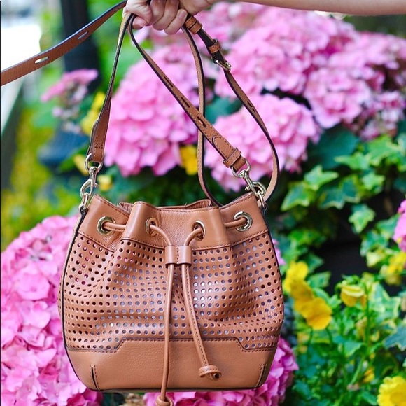 Rebecca Minkoff Perforated Leather bucket bag